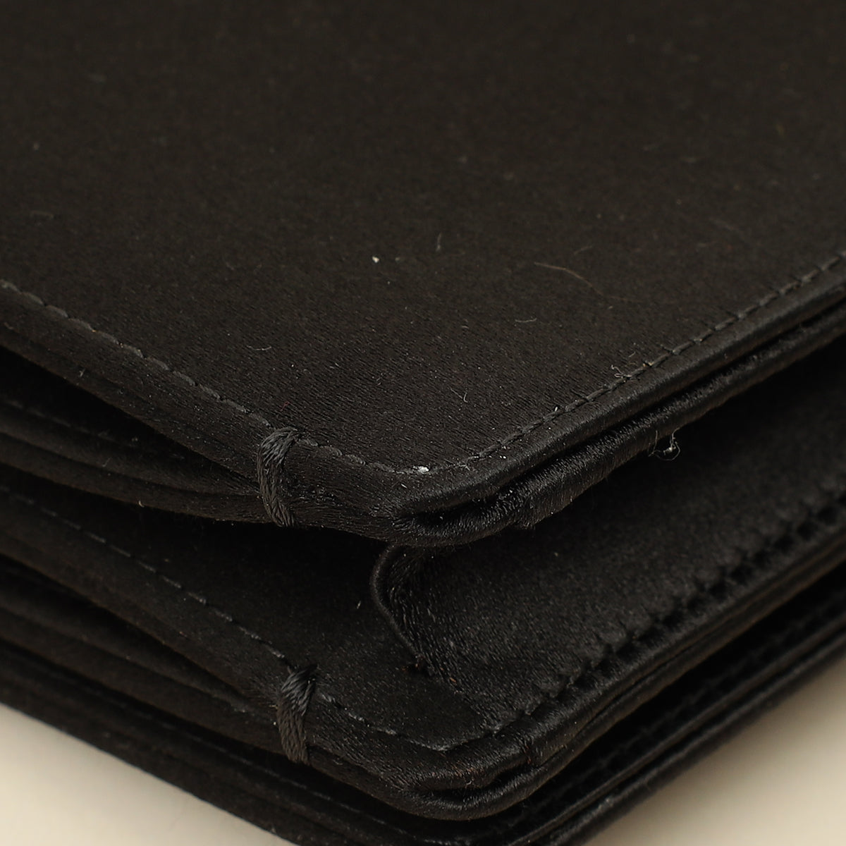 Christian Dior Black D-Bee Satin Evening Clutch Bag-Christian Dior-THE CLOSET