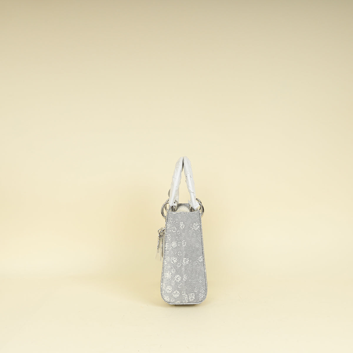 Christian Dior White Ombre Lizard Lady Dior Small Bag