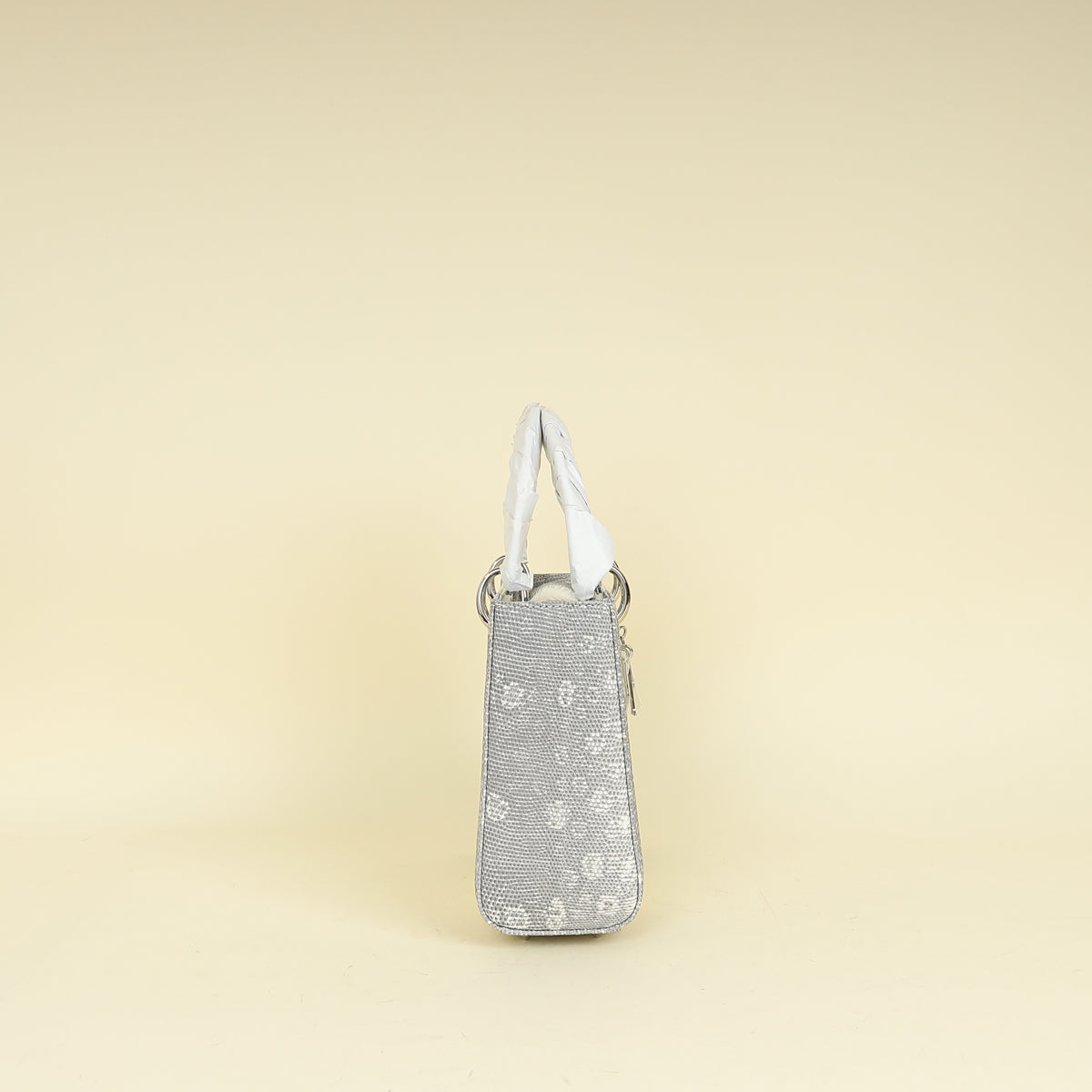 Christian Dior White Ombre Lizard Lady Dior Small Bag