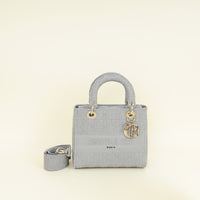 Christian Dior Gray Lady D-Lite Medium Bag-Handbags-Christian Dior-THE CLOSET