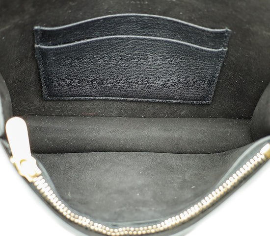 Christian Dior Black Saddle Belt Pouch