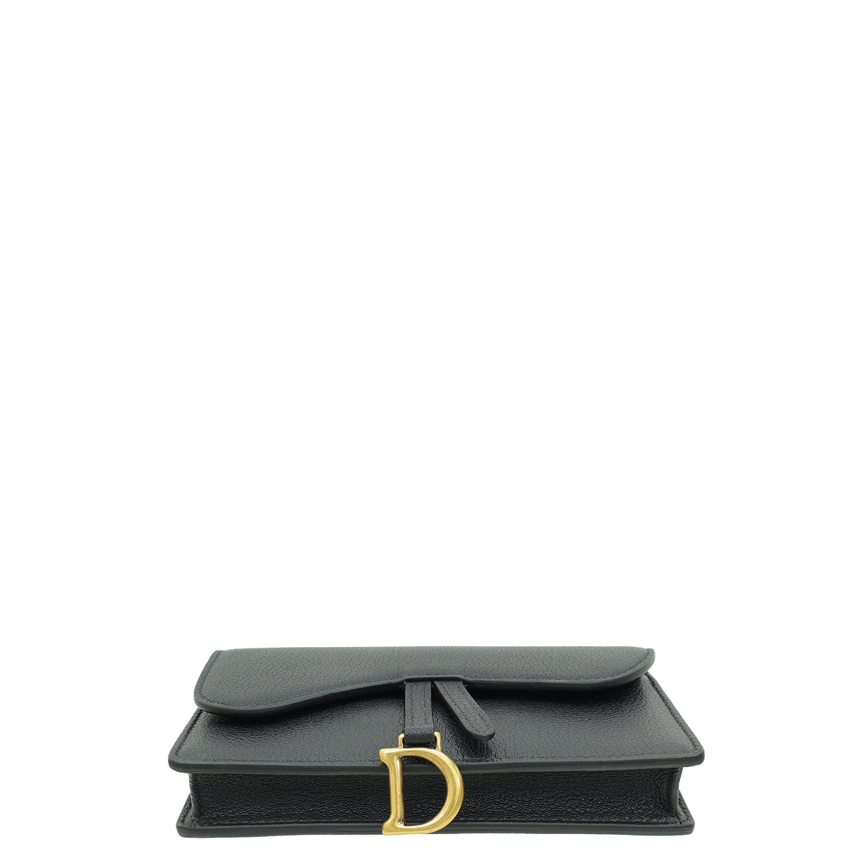 Christian Dior Black Saddle Belt Pouch