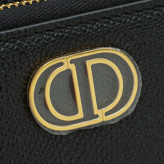 Christian Dior Black Caro Double Pouch