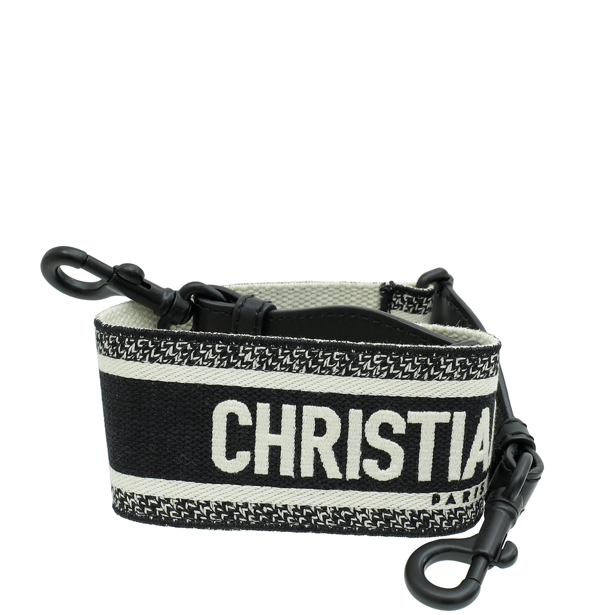 Christian Dior Bicolor Christian Dior Paris Embroidery Shoulder Strap-Christian Dior-THE CLOSET