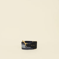 Christian Dior Bicolor Christian Dior' Embroidery Shoulder Strap