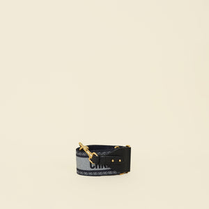 Christian Dior Bicolor Christian Dior' Embroidery Shoulder Strap