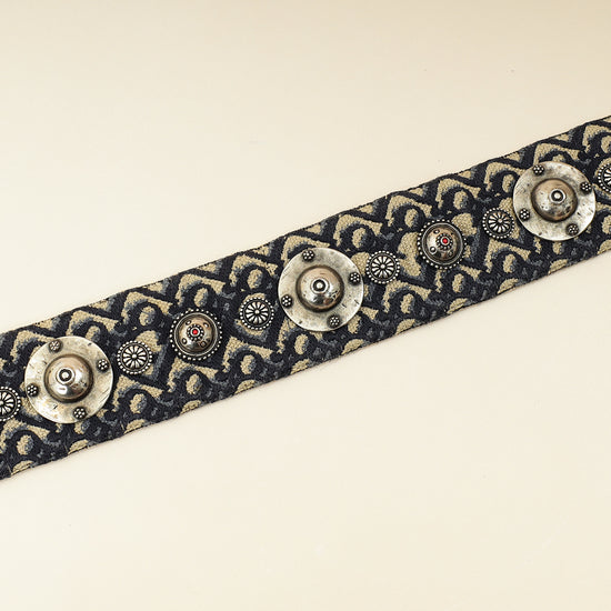 Christian Dior Navy Blue Signature Dior Vintage Oblique Medallion Bag Strap-Christian Dior-THE CLOSET