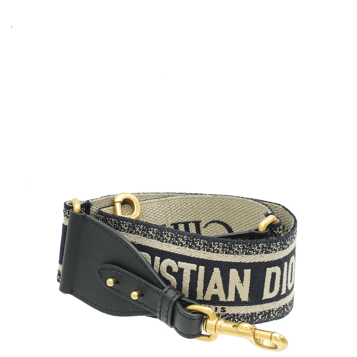 Christian Dior Tricolor Logo Embroidered Bag Strap-Christian Dior-THE CLOSET