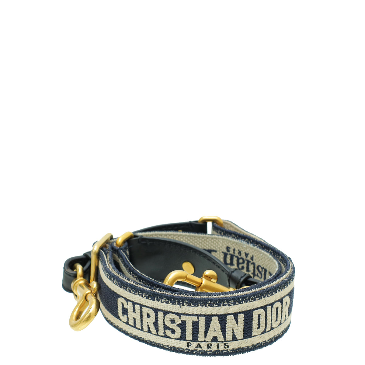 Christian Dior Bicolor Embroidery Adjustable Shoulder Strap-Christian Dior-THE CLOSET