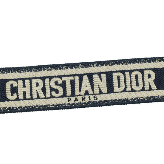 Load image into Gallery viewer, Christian Dior Bicolor Embroidery Adjustable Shoulder Strap
