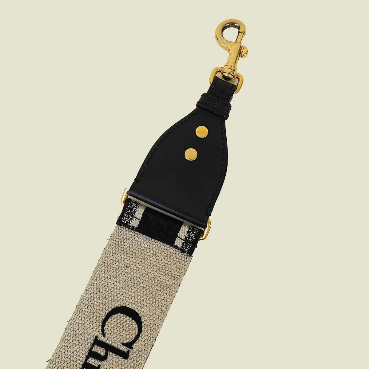 Christian Dior Bicolor Logo Embroidery Shoulder Strap – THE CLOSET