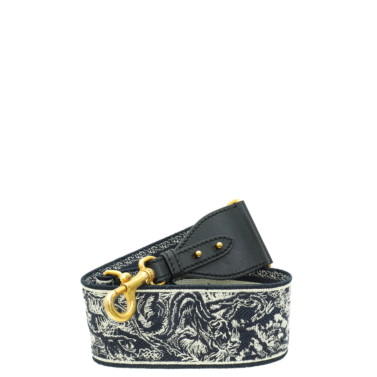 Christian Dior Bicolor Toile de Jouy Embroidery Adjustable Shoulder Strap-Christian Dior-THE CLOSET