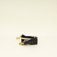 Christian Dior Bicolor Embroidery Shoulder Strap