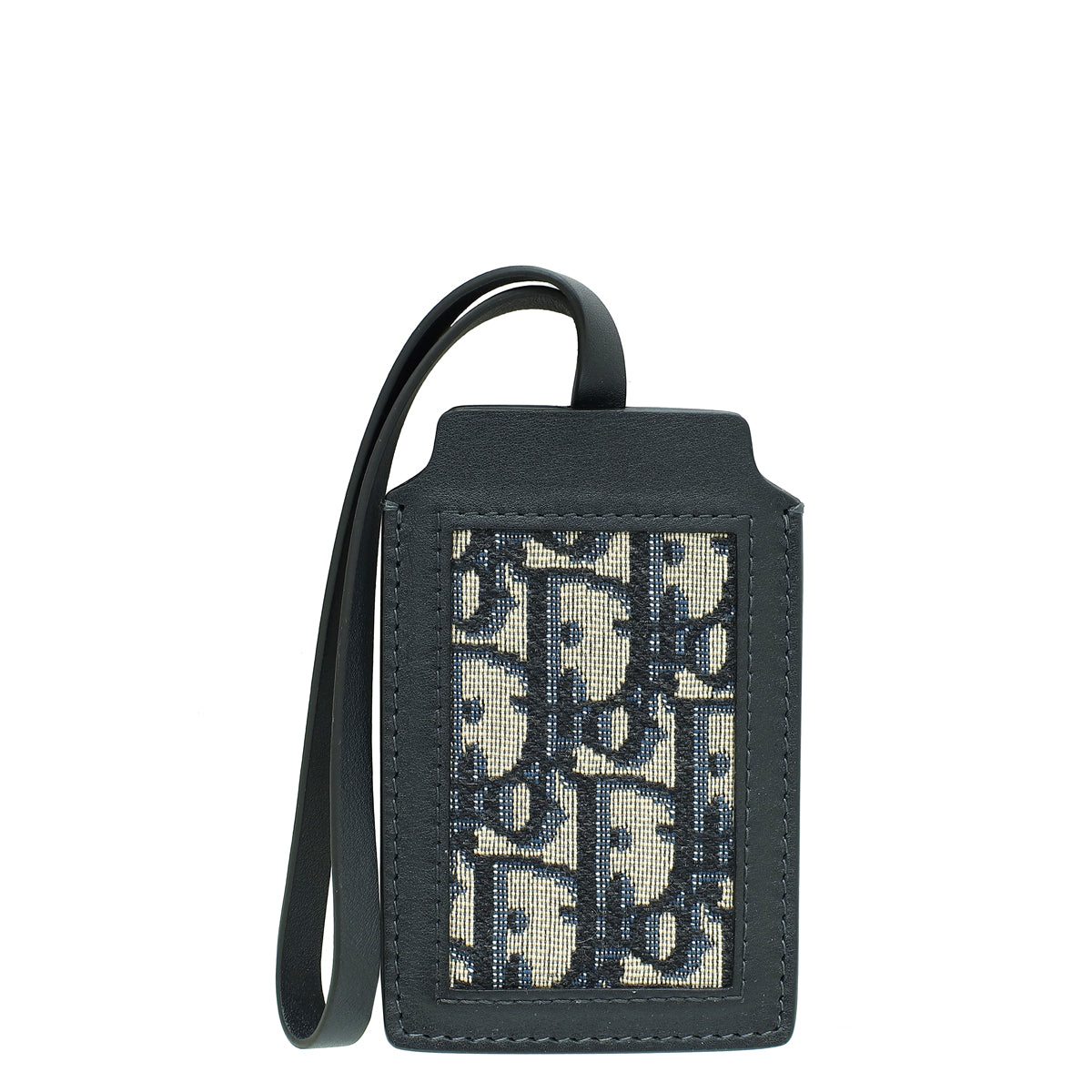 Christian Dior Navy Blue Oblique Luggage Tag-Christian Dior-THE CLOSET