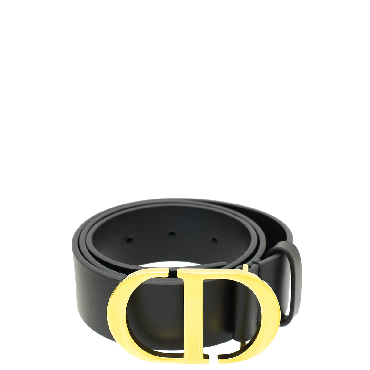 Christian Dior Black 30 Montaigne 35mm Belt