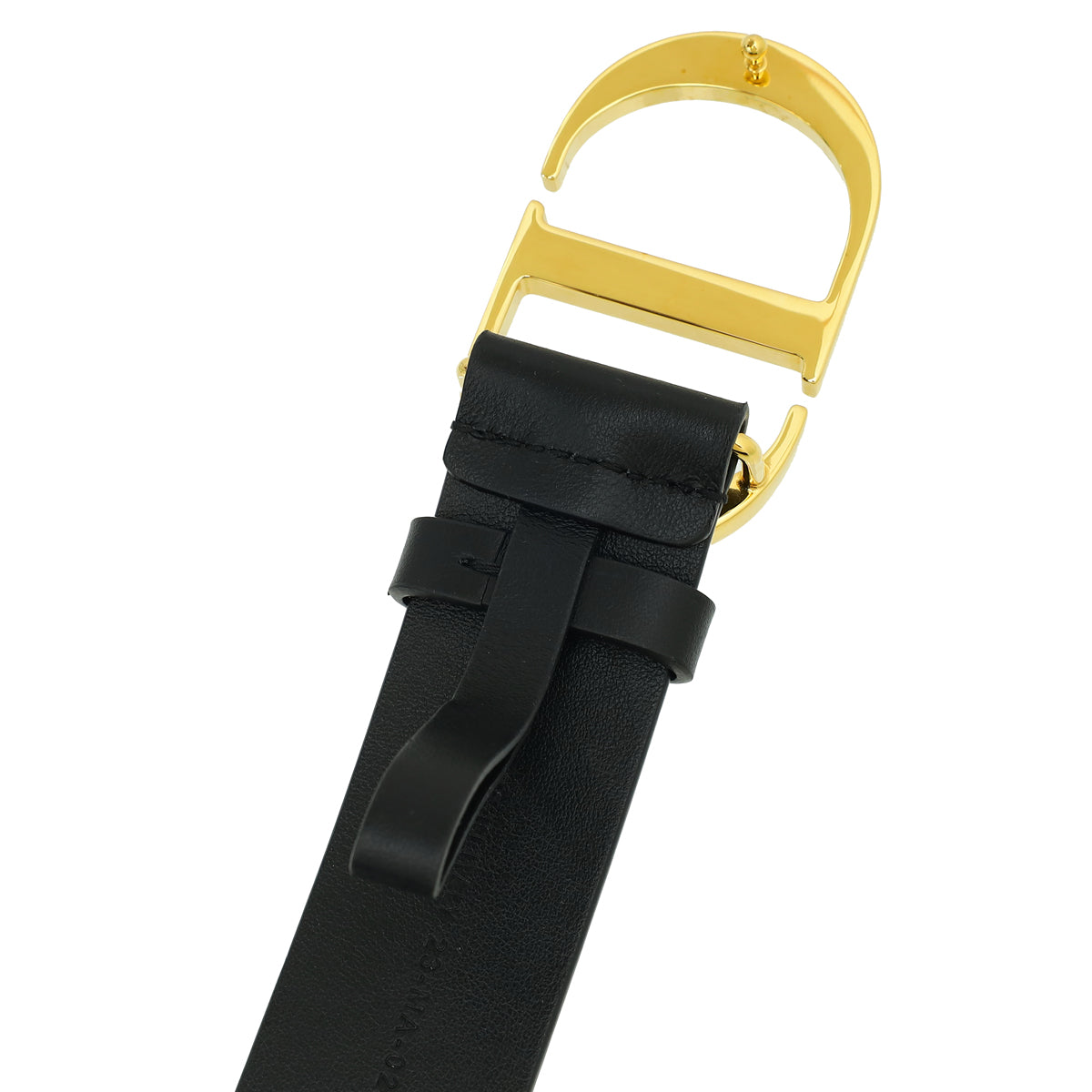 Christian Dior Black 30 Montaigne 35mm Belt