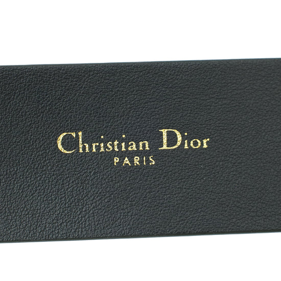 Christian Dior Black 30 Montaigne 35mm Belt