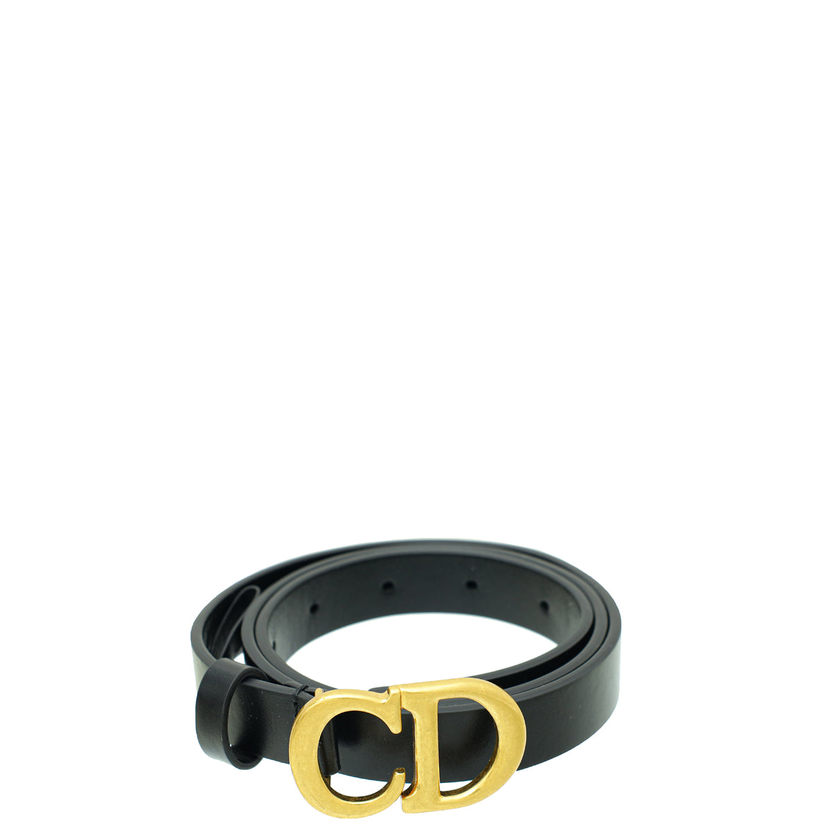 Christian Dior Black Saddle 20mm Belt