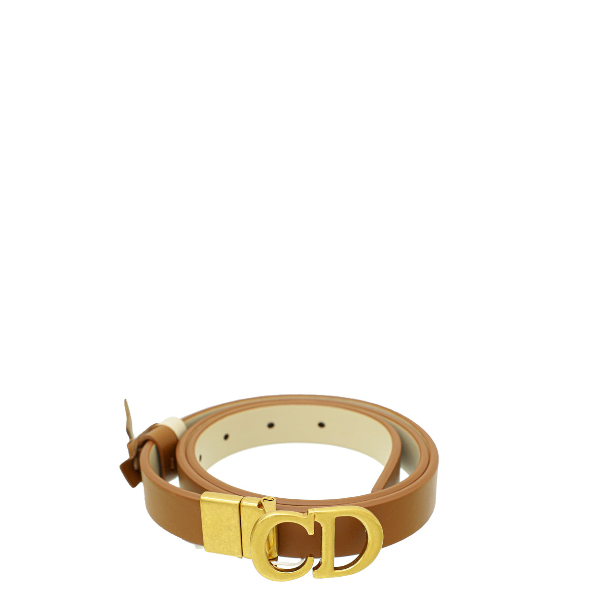 Christian Dior Bicolor Saddle Reversible 20mm Belt