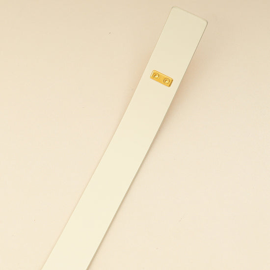 Christian Dior White 30 Montaigne Avenue Belt-Christian Dior-THE CLOSET