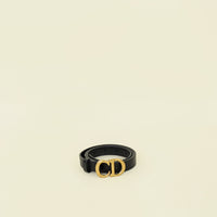 Christian Dior Black CD Logo Buckle Belt