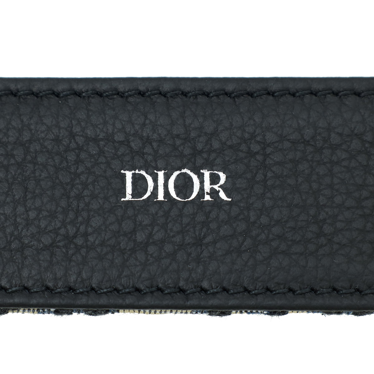 Christian Dior Navy Blue Oblique 35mm Belt