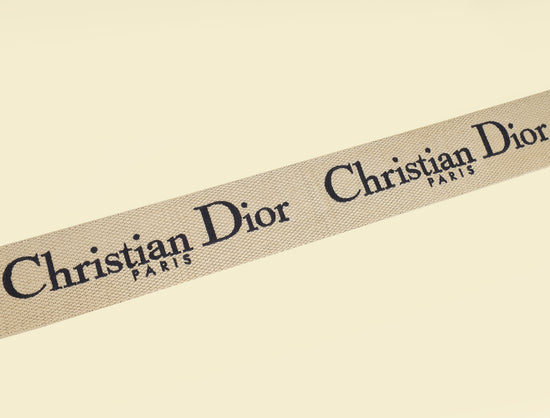 Christian Dior Black Christian Dior Paris Embroidery Shoulder Strap-Christian Dior-THE CLOSET