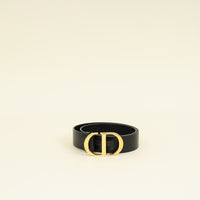 Christian Dior Black 30 Montaigne 35mm Belt