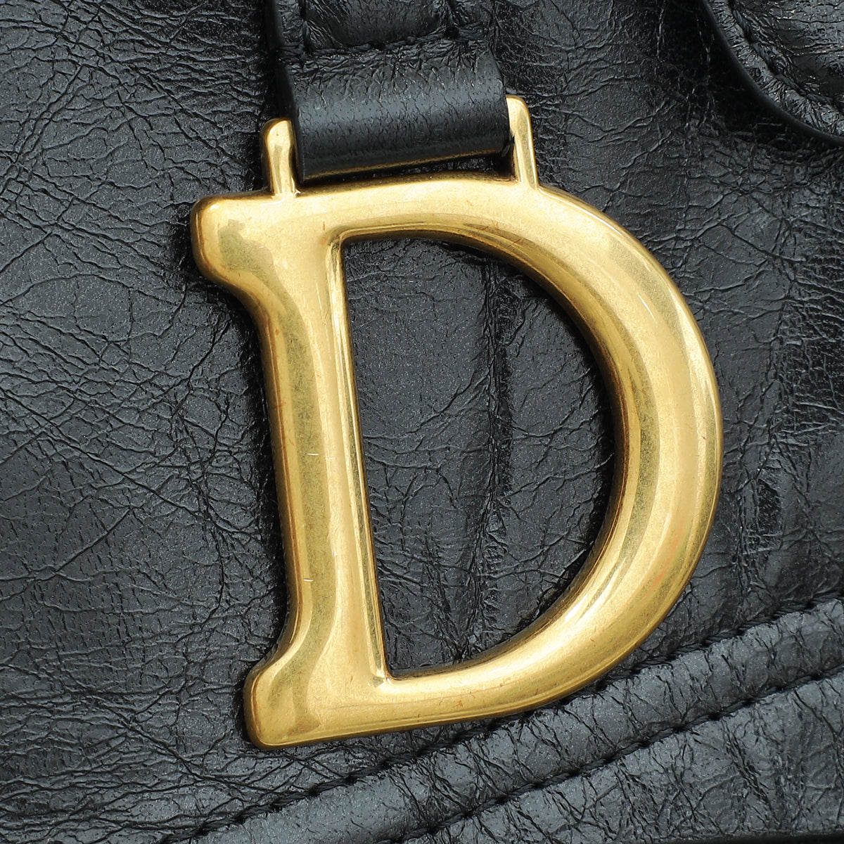 Christian Dior Black Saddle Belt Bag
