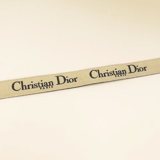 Christian Dior Navy Blue Jacquard Logo Oblique CD Waist Belt-Christian Dior-THE CLOSET