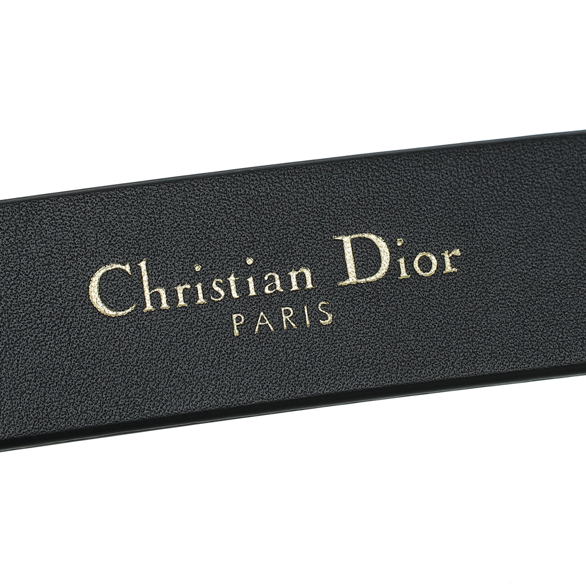 Christian Dior Black CD Saddle Belt