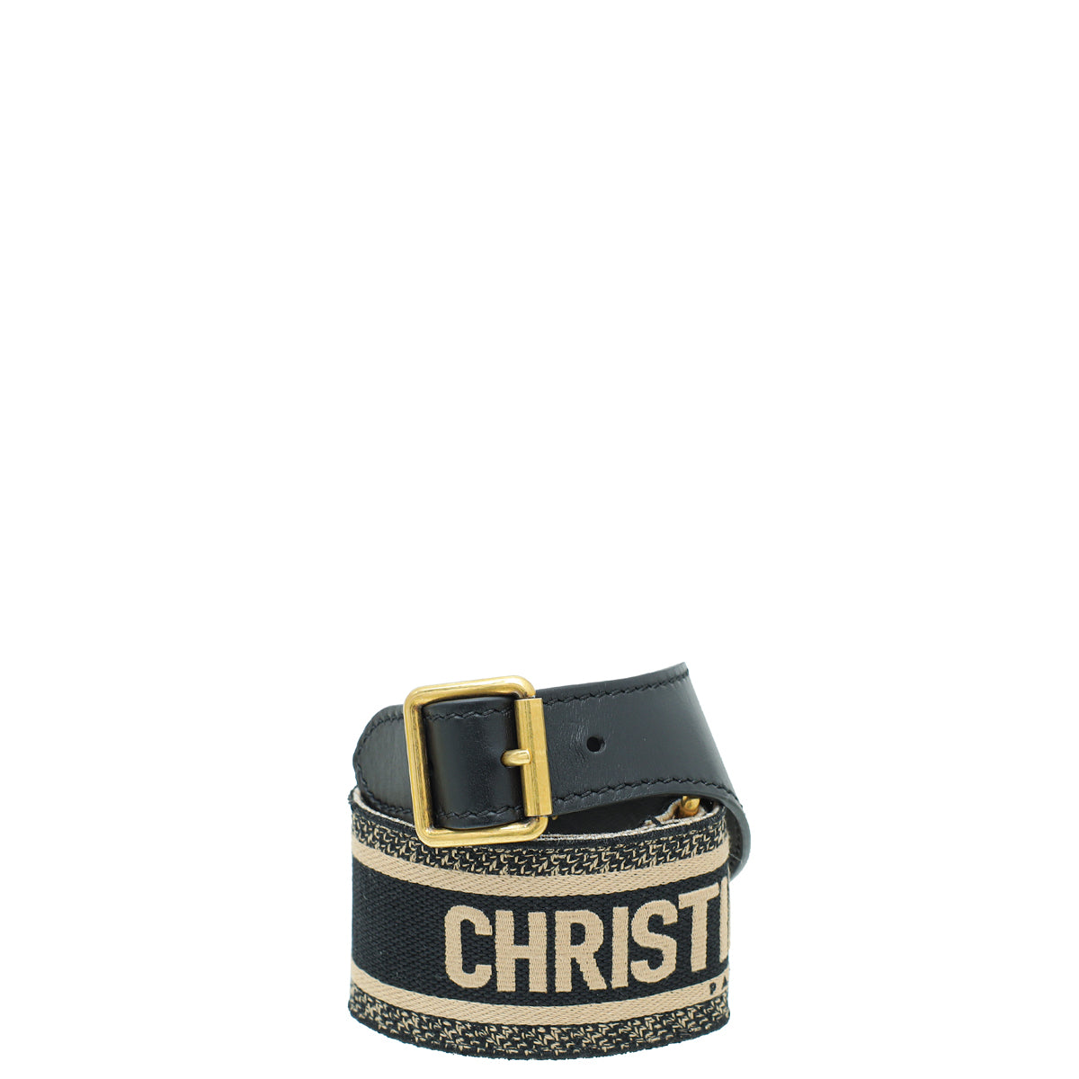 Christian Dior Bicolor Wide Jacquard Waist Belt-Christian Dior-THE CLOSET