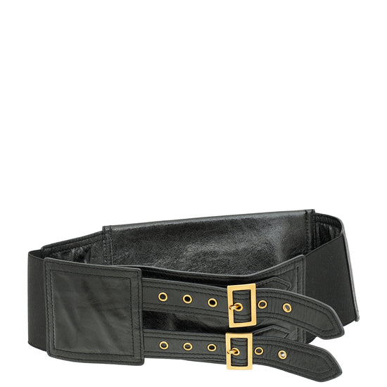 Christian Dior Black Saddle Belt Bag