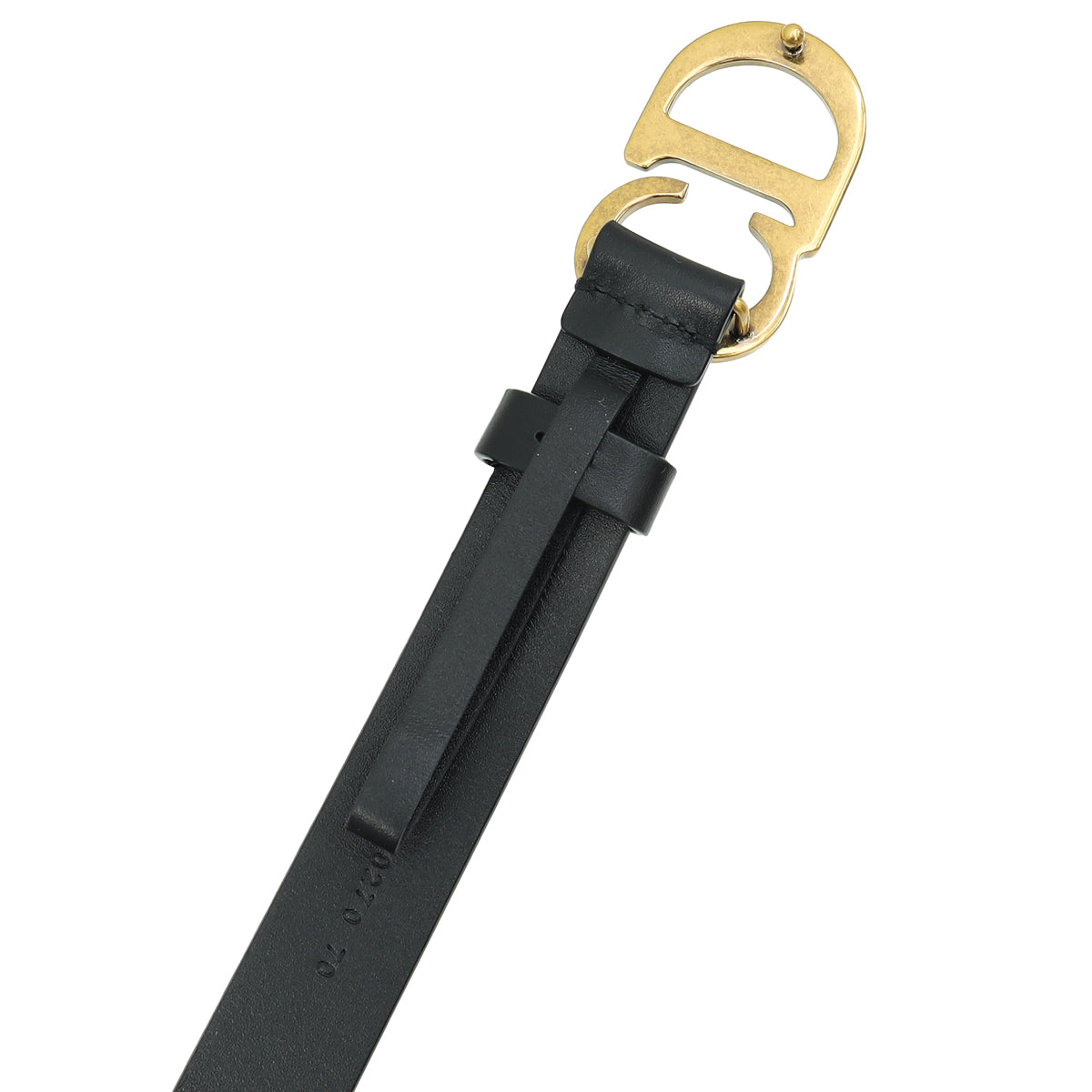 Christian Dior Black Ultrasoft CD Saddle 20mm Belt – THE CLOSET