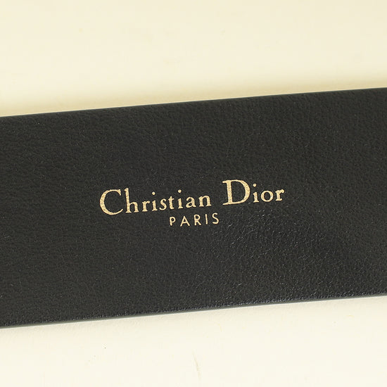 Christian Dior Black Diorquake 35mm Belt