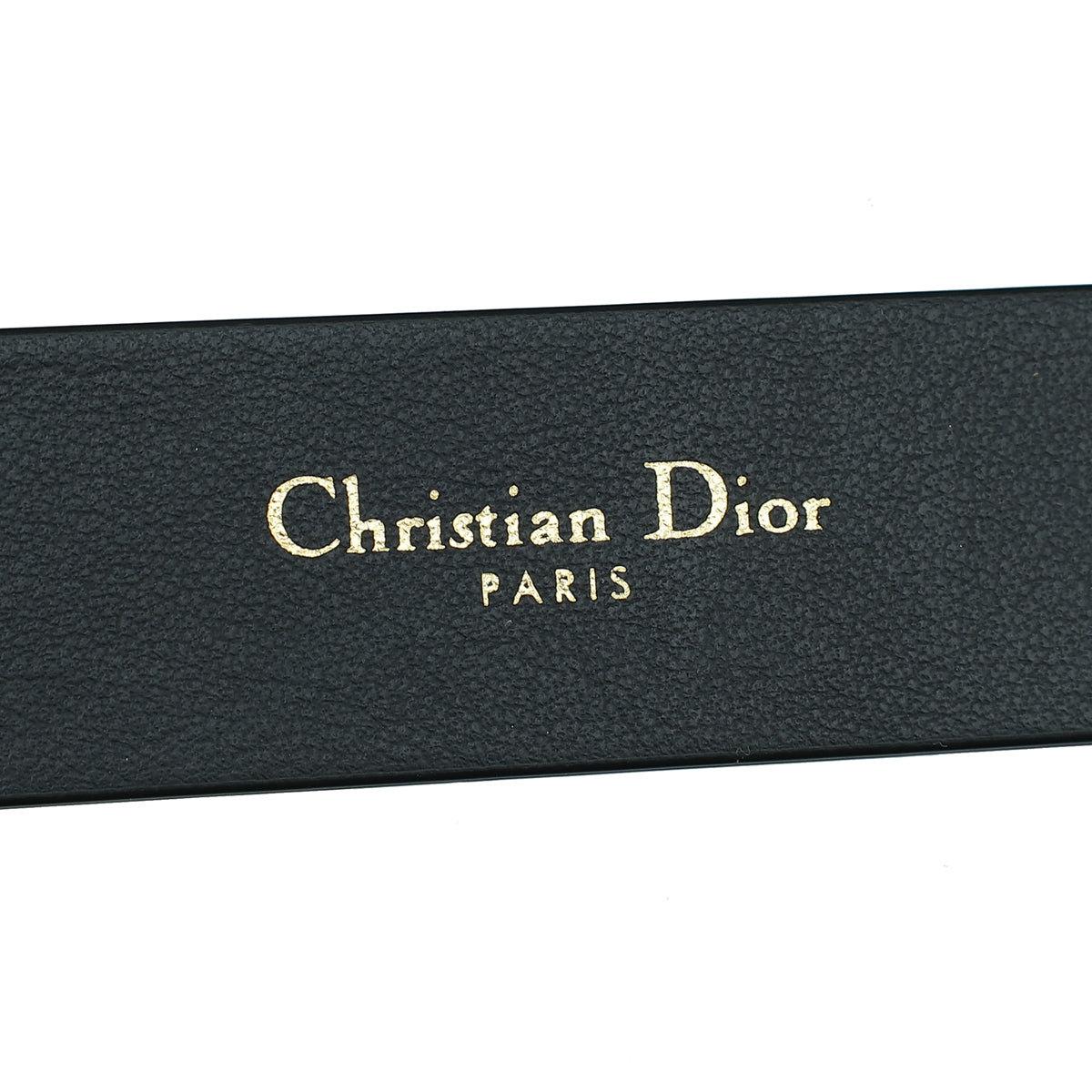 Christian Dior Black CD Cut Out Buckle Belt 25