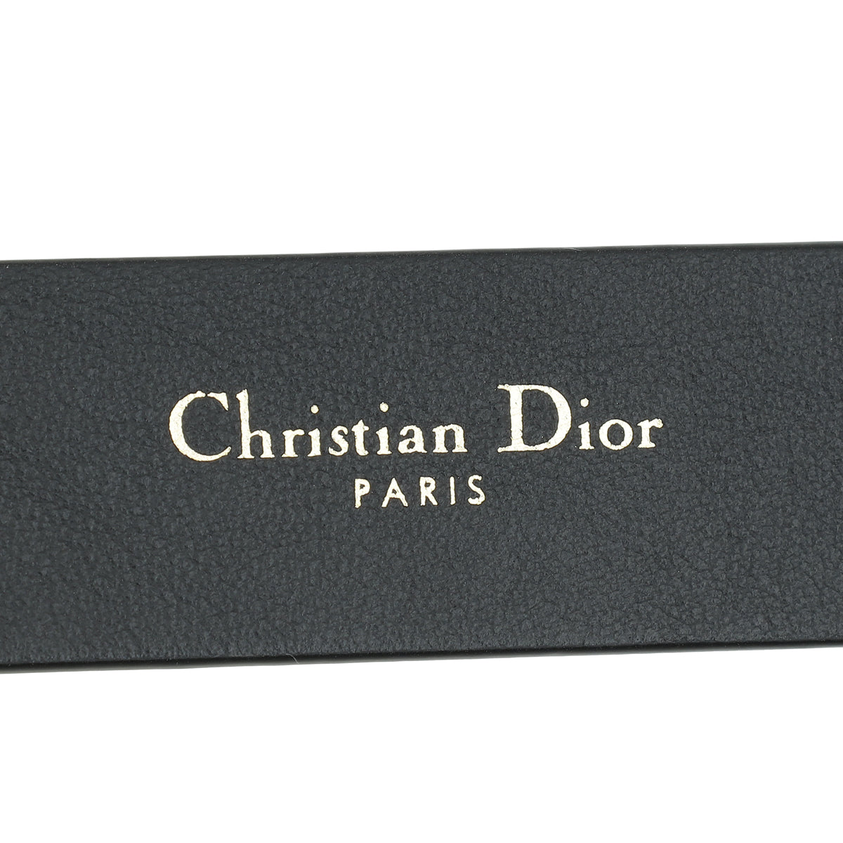 Christian Dior Black 30 Montaigne Cut-Out CD Belt