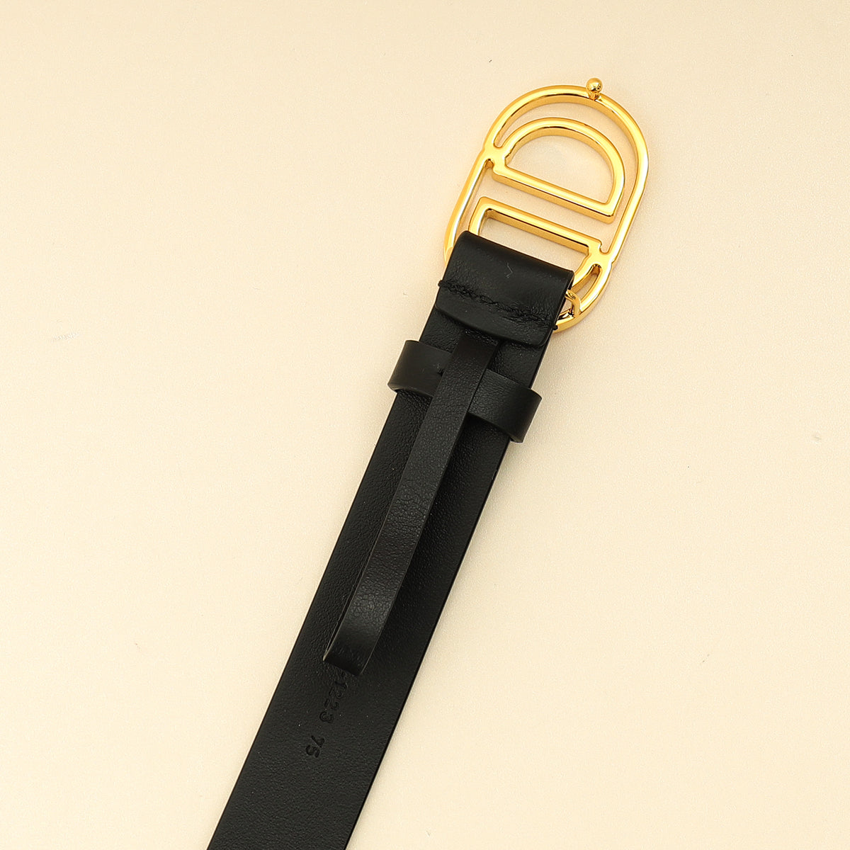 Christian Dior Black 30 Montaigne Cut-Out CD Belt-Christian Dior-THE CLOSET