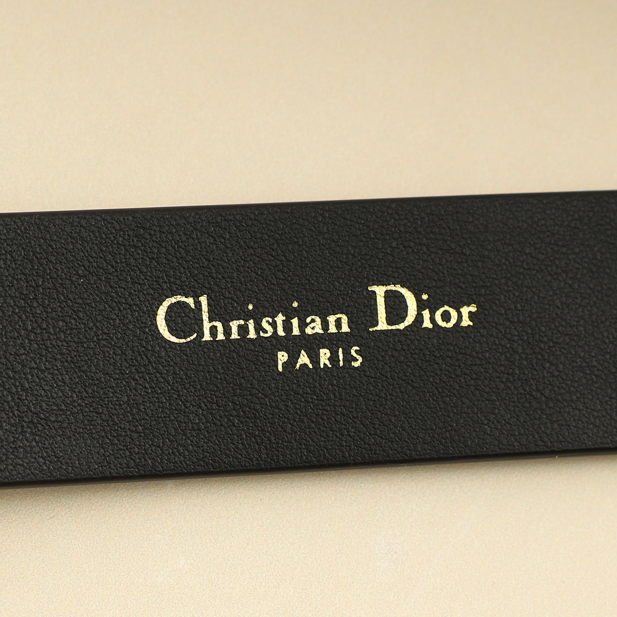 Christian Dior Black 30 Montaigne Cut-Out CD Belt-Christian Dior-THE CLOSET