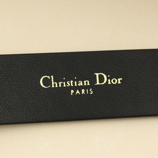 Christian Dior Black 30 Montaigne Cut-Out CD Belt-Christian Dior-THE CLOSET