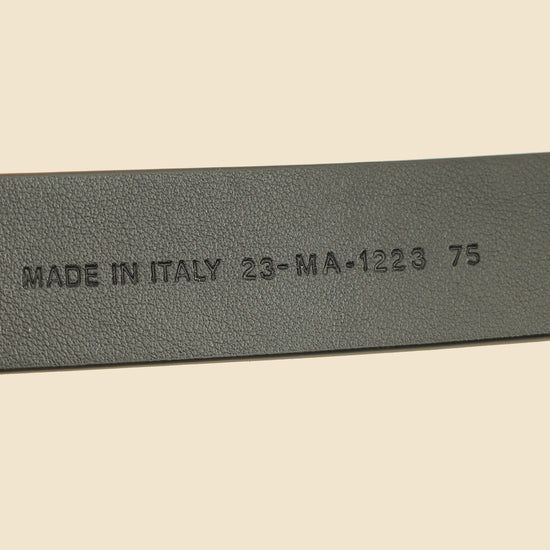 Christian Dior Black 30 Montaigne Cut-Out CD Belt-Christian Dior-THE CLOSET