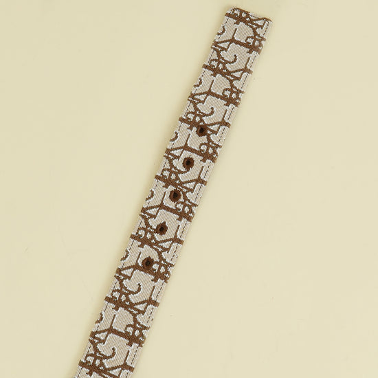 Christian Dior Bicolor x Cactus Jack Oblique Logo Belt