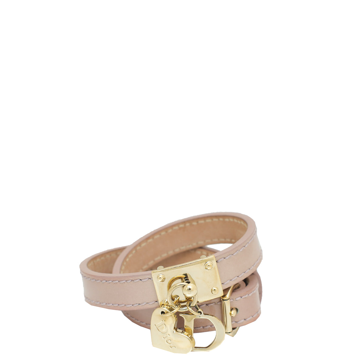 Christian Dior Light Lilac D-Heart Double Tour Bracelet-Christian Dior-THE CLOSET