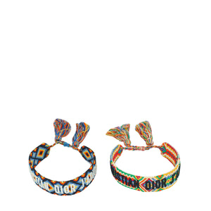 Christian Dior Multicolor J'Adior Cotton Bracelet Set