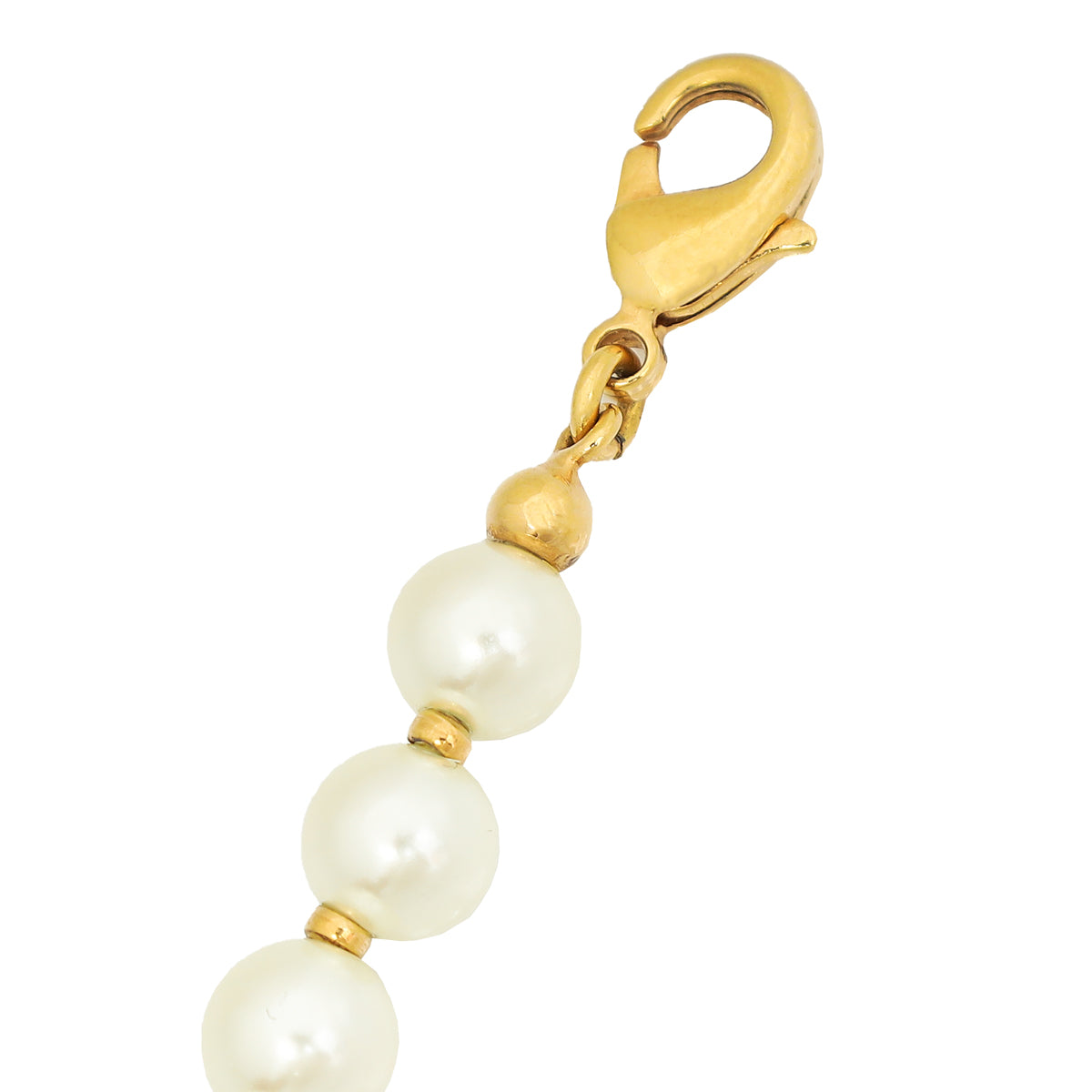 Christian Dior White CD 30 Montaigne Faux Pearl  Bracelet