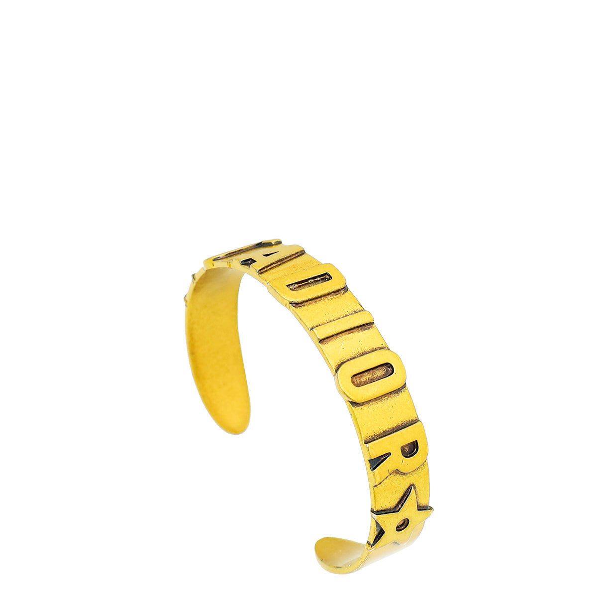 Christian Dior Vintage Gold Finish J'Adior Cuff Bracelet-Christian Dior-THE CLOSET
