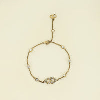 Christian Dior Gold Finish Clair D Lune Bracelet