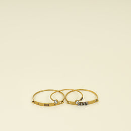 Christian Dior Gold Antique Dio(r)evolution Bracelet Set