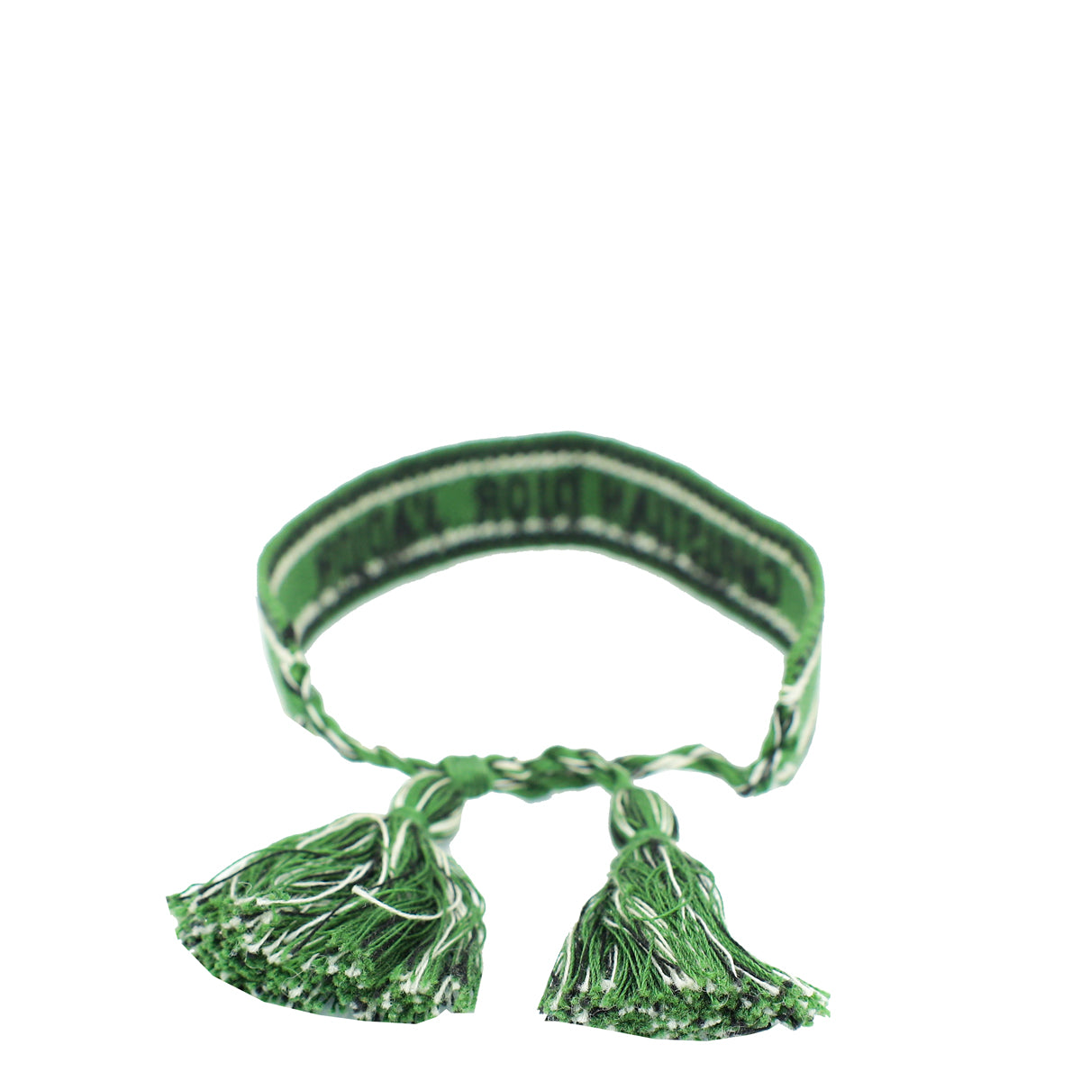 Christian Green J'Adior Cotton Bracelet-Christian Dior-THE CLOSET