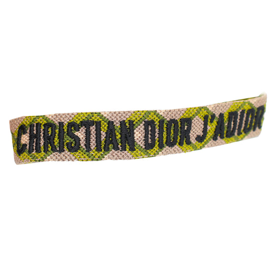 Christian Bicolor J'Adior Cotton Bracelet